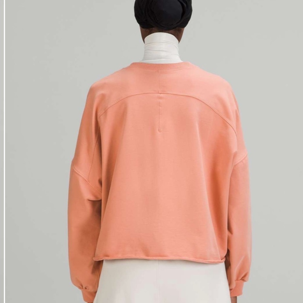 Lululemon LA Oversized Boxy Crew Pink Savannah size 10 - Picture 4 of 8